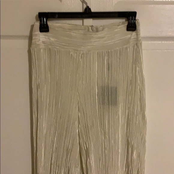 NWT JLUXLABEL Champagne Draped Pants - Picture 10 of 10